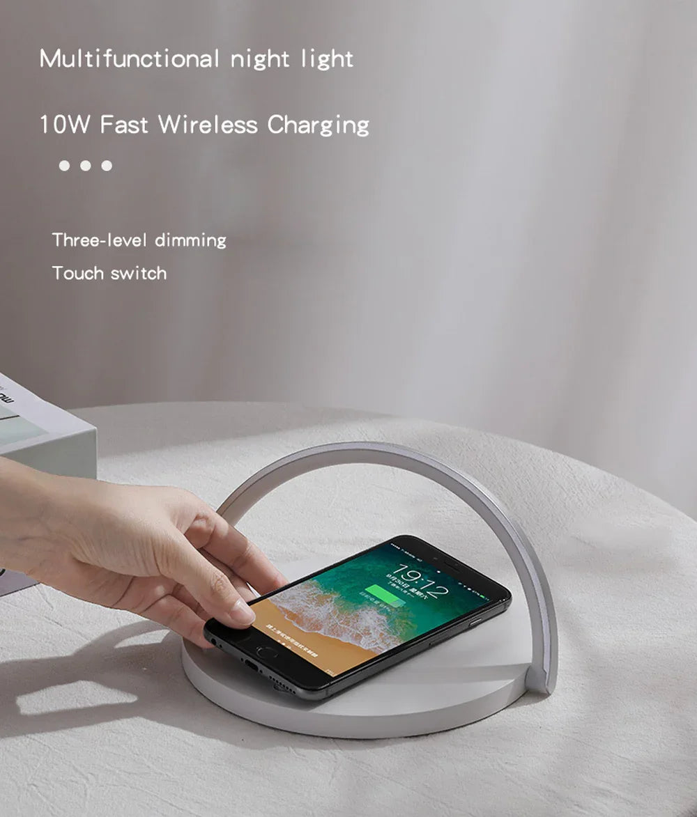 Fast Qi Wireless Charger Table Lamp - Trendzy Cart