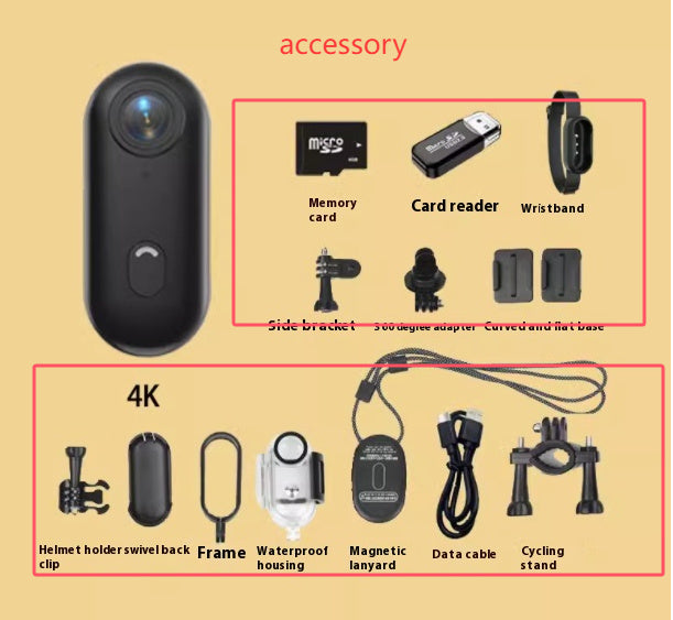 Outdoor Sports Camera In Helmet Motorcycle Bike Sport Mini Filming Bicycle Action 4K Professional Body Cam And Video Cameras - Trendzy Cart