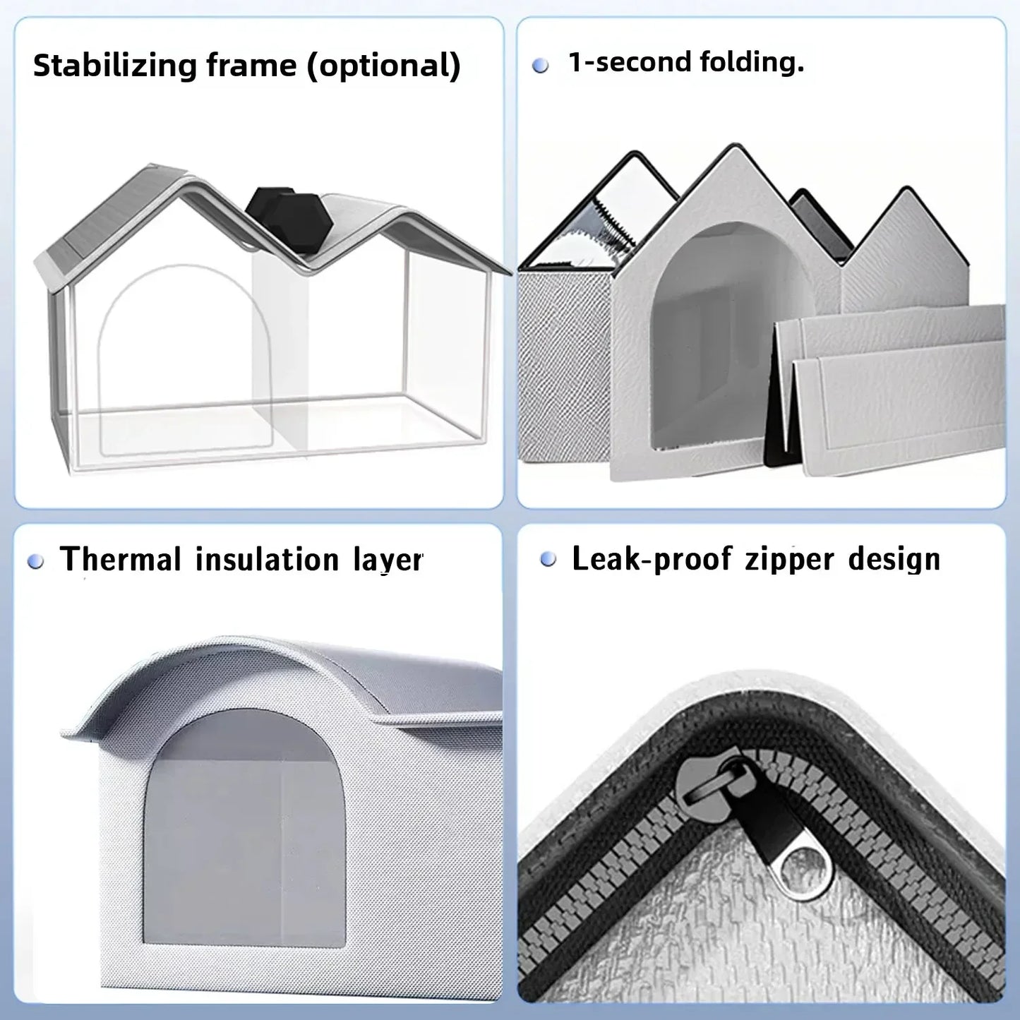 Four Seasons Cat Dog Bed Temperature Control Pet House for Summer Cooling Winter Warmth - Trendzy Cart