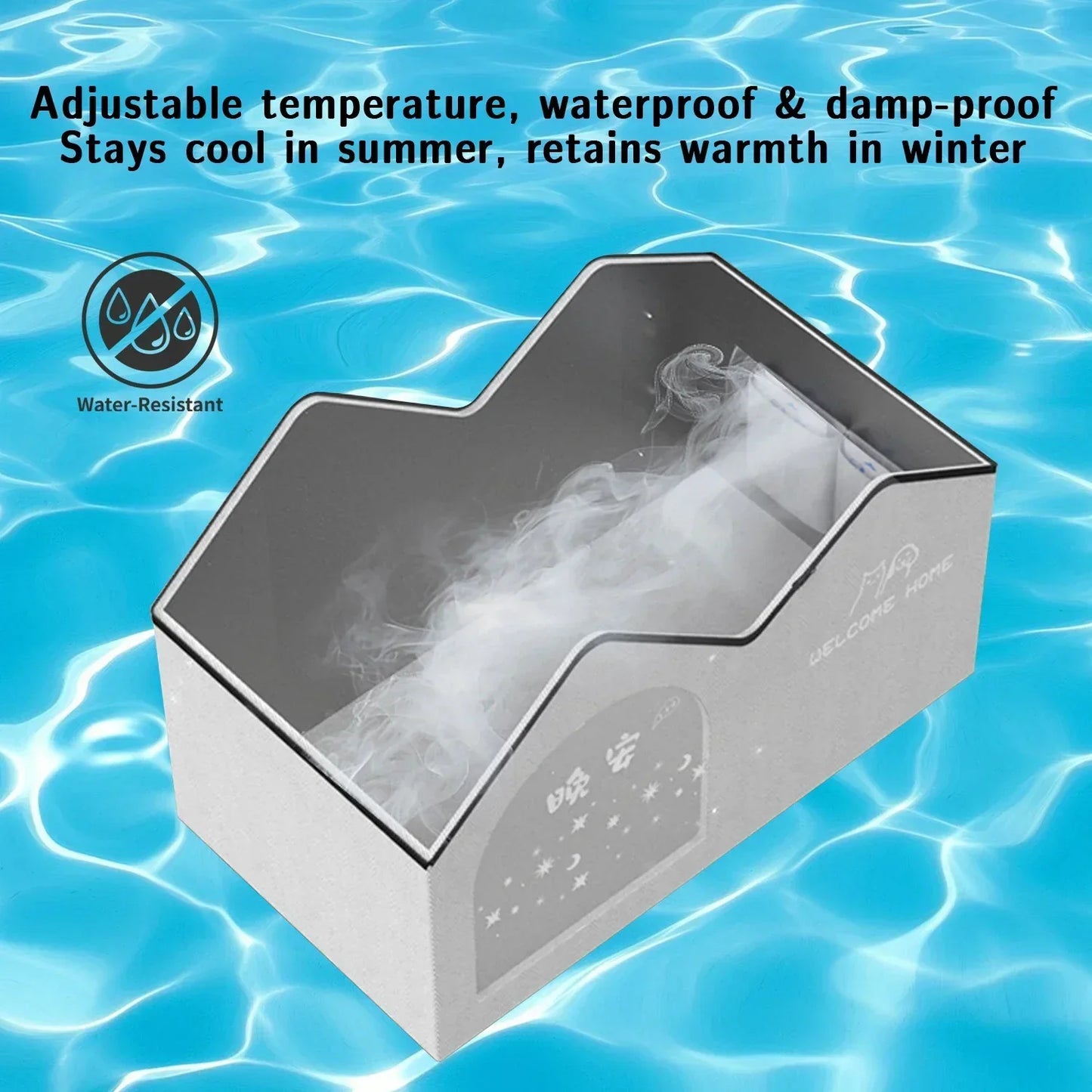Four Seasons Cat Dog Bed Temperature Control Pet House for Summer Cooling Winter Warmth - Trendzy Cart