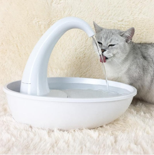 Automatic Swan Pet Cat Water Dispenser Drinking Bowl - Trendzy Cart