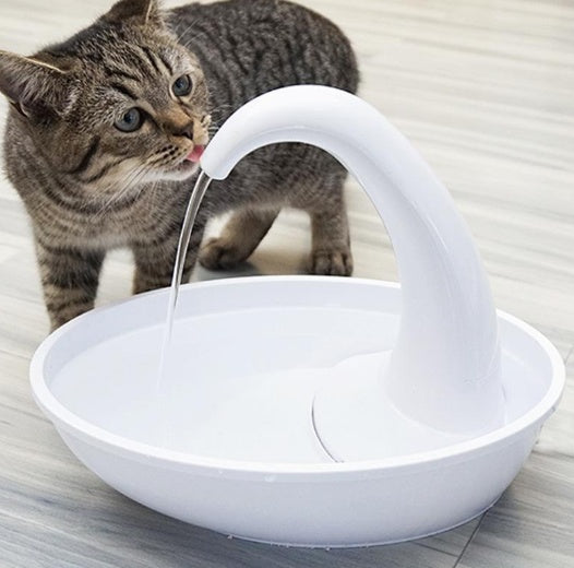 Automatic Swan Pet Cat Water Dispenser Drinking Bowl - Trendzy Cart