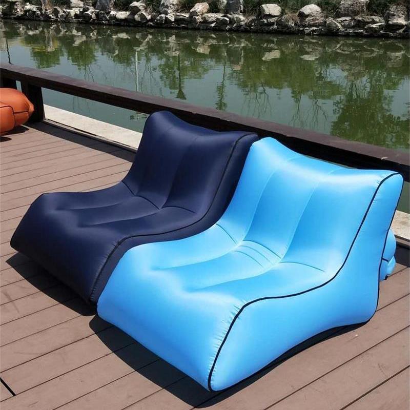 Camping Sofa Inflatable Sofa Portable Air Bed Outdoor Airbed Casual Beach Recliner Floatation Bed - Trendzy Cart