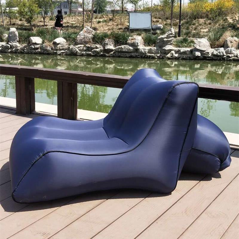 Camping Sofa Inflatable Sofa Portable Air Bed Outdoor Airbed Casual Beach Recliner Floatation Bed - Trendzy Cart