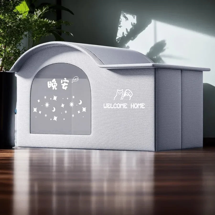 Four Seasons Cat Dog Bed Temperature Control Pet House for Summer Cooling Winter Warmth - Trendzy Cart