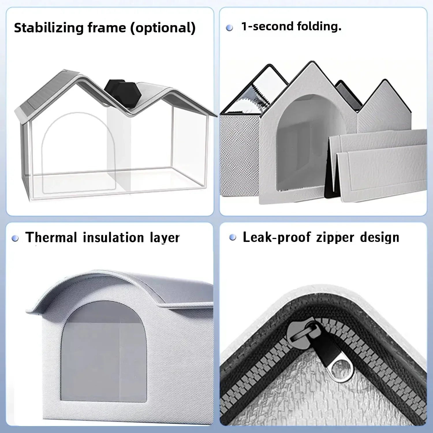 Four Seasons Cat Dog Bed Temperature Control Pet House for Summer Cooling Winter Warmth - Trendzy Cart