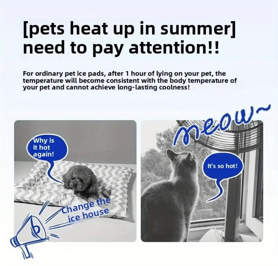 Four Seasons Cat Dog Bed Temperature Control Pet House for Summer Cooling Winter Warmth - Trendzy Cart