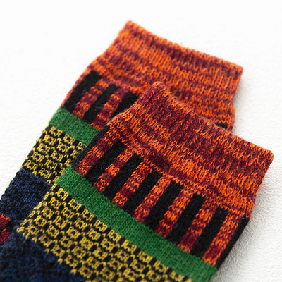 5 Pairs Winter Men's Socks Thicken Wool Socks Warm Men Retro Style