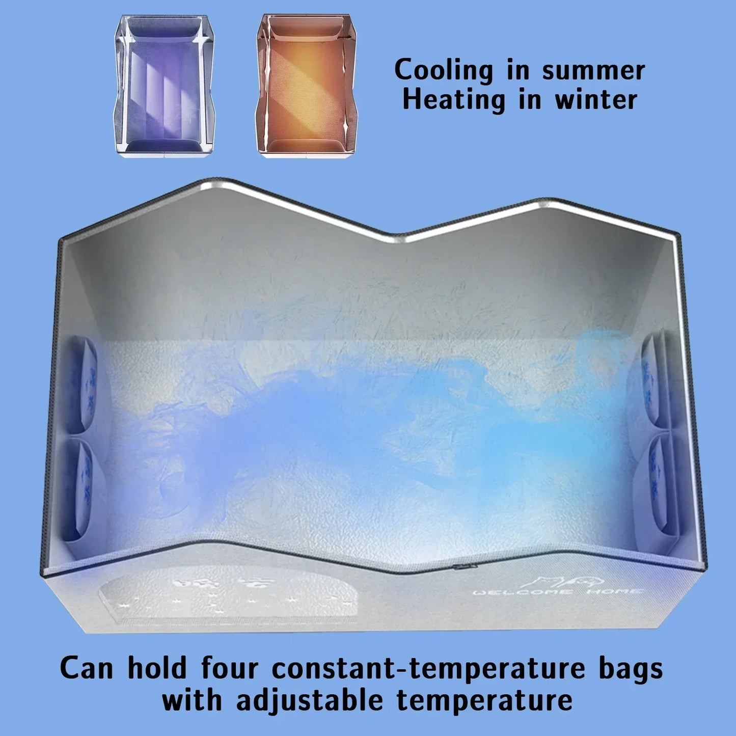 Four Seasons Cat Dog Bed Temperature Control Pet House for Summer Cooling Winter Warmth - Trendzy Cart