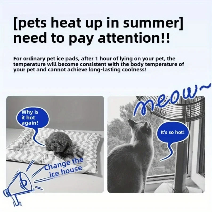 Four Seasons Cat Dog Bed Temperature Control Pet House for Summer Cooling Winter Warmth - Trendzy Cart