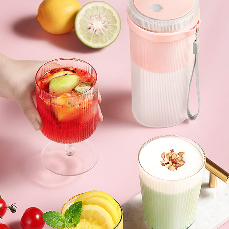 Multi-Function Portable Blender Electric Juicer Cup Sports Bottle Fruit Blender USB Rechargeable Smoothie Blender Fruits Juicer Extractor - Trendzy Cart