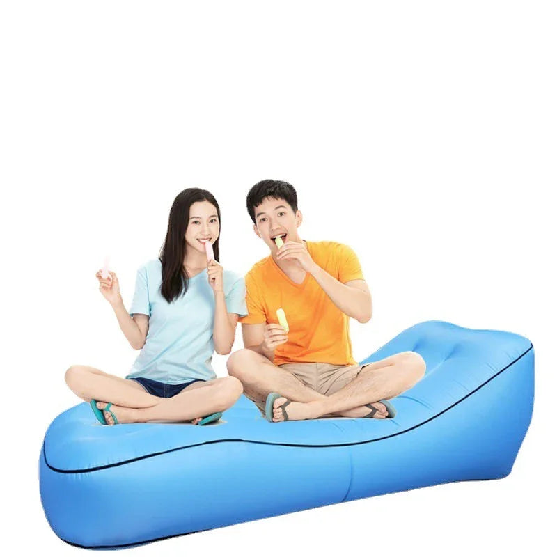 Camping Sofa Inflatable Sofa Portable Air Bed Outdoor Airbed Casual Beach Recliner Floatation Bed - Trendzy Cart
